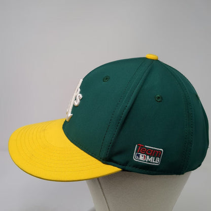 OC Sports Oakland A's Baseball Cap Green Yellow One Size MLB Strapback Team Hat
