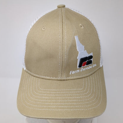 Farm Bureau Ins We Know Idaho We Grew Up Here Trucker Hat Tan OS Buck's Bags