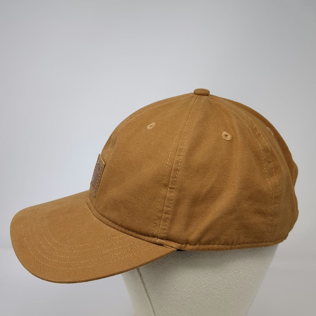 Carhartt Baseball Cap Brown One Size Strapback Canvas Adjustable Workwear Hat