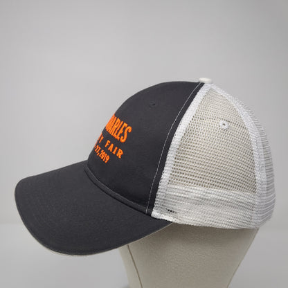 St. Charles County Fair Strapback Trucker Hat Gray One Size Mesh Back