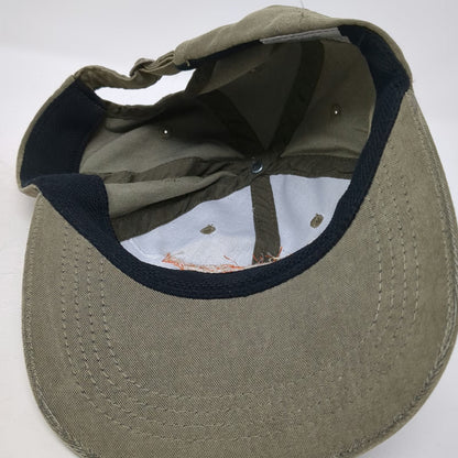 Motorcycle Cannonball Endurance Run Green Baseball Cap One Size Slideback Hat