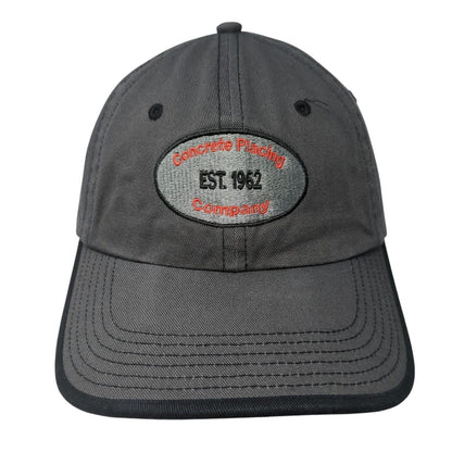 Concrete Placing Company Est. 1962 Strapback Hat Gray One Size Port Authority