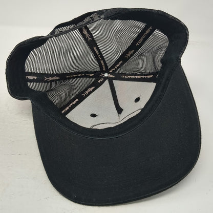 Tormenter Trucker Hat Black One Size Fish Skeleton Tropical Floral Print