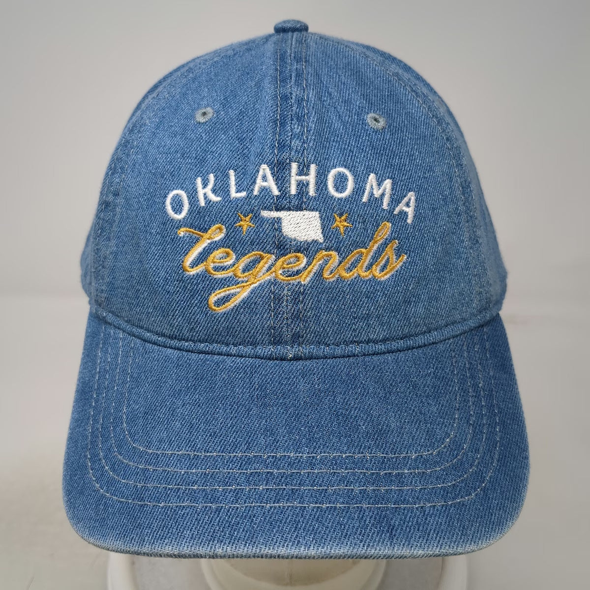 OTTO Baseball Cap Blue One Size Denim Oklahoma Legends Tulsa Route 66 BOK Center