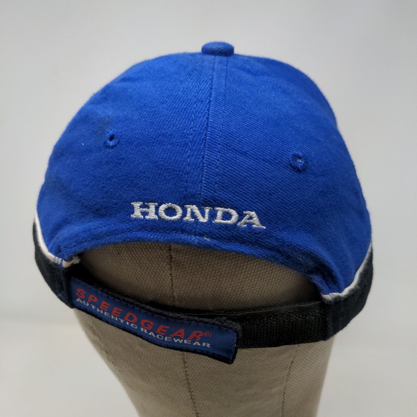 Speedgear Men's Strapback Hat Blue Embroidered Car Honda Logo Spell Out