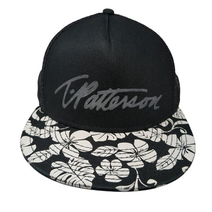 T. Patterson Snapback Trucker Hat Black One Size Adjustable Mesh Back Otto