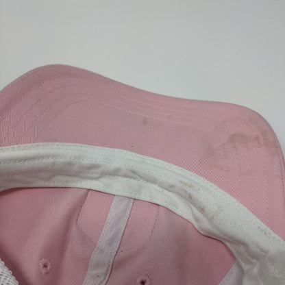 Vista Verde Dairy Patch Snapback Trucker Hat Pink Small Mesh Back