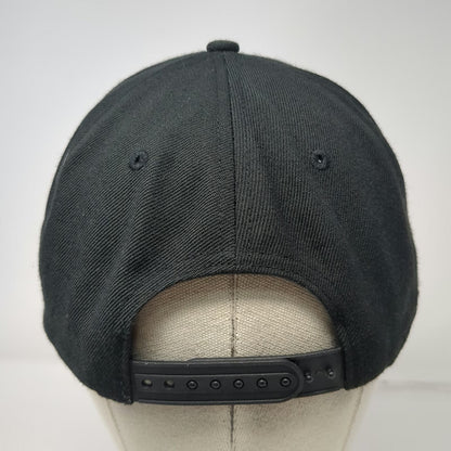 Billabong Snapback Hat Black One Size Florida Flag State Patch Flat Brim Wave