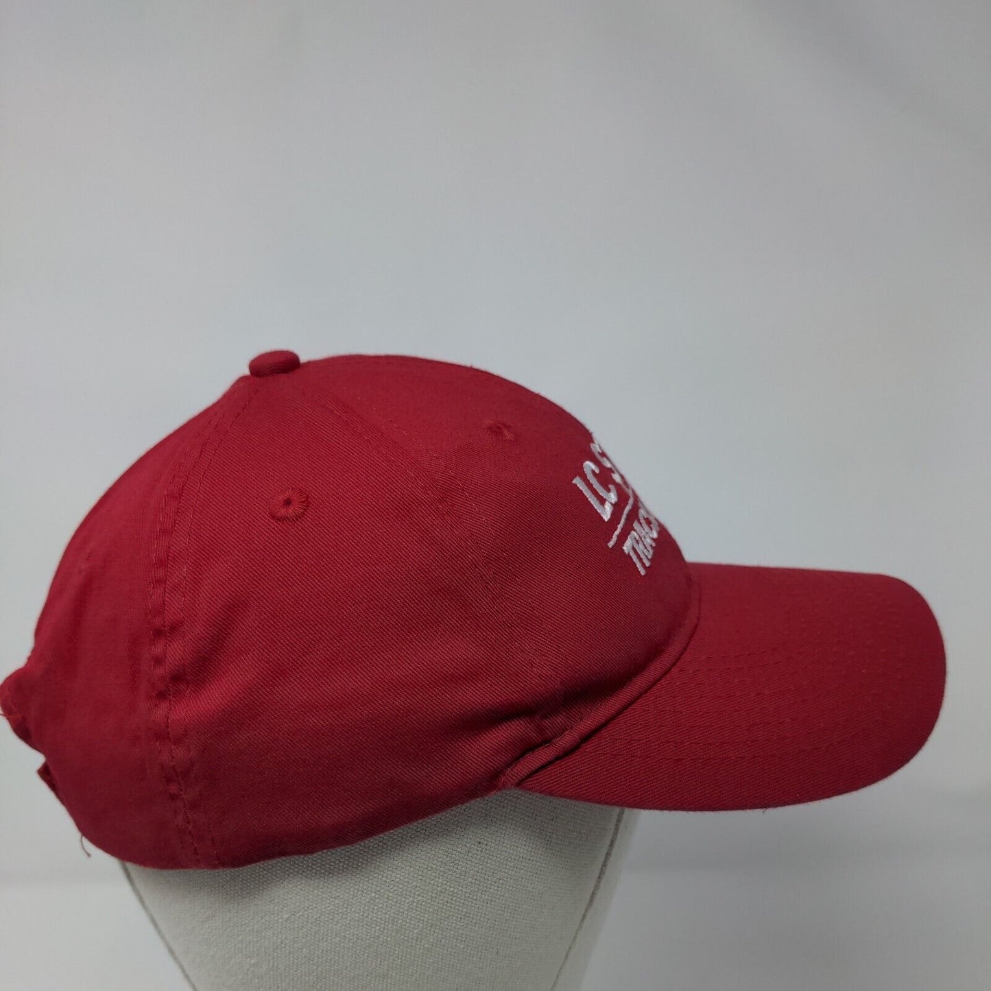 LC State Track & Field Strapback Hat Red OSFA 6 Panel Port & Company