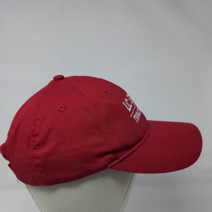 LC State Track & Field Strapback Hat Red OSFA 6 Panel Port & Company