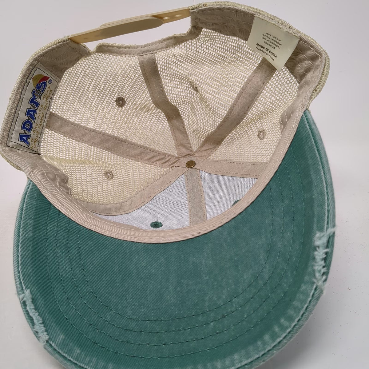 Adams Trucker Hat Green One Size MILF Man I Love Fishing Mesh Back Snapback