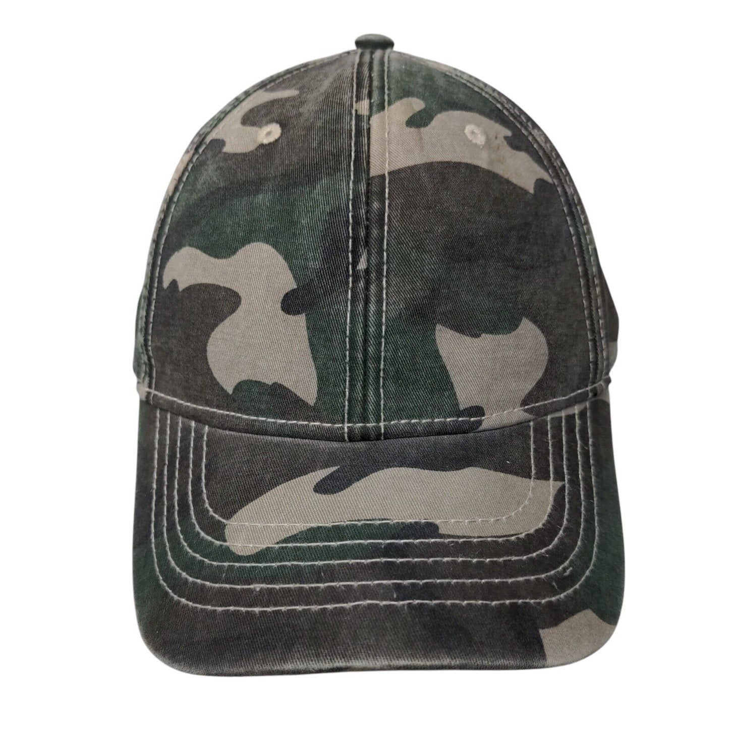 Unbranded Slideback Hat Fatigue Camo OSFM Adjustable 6 Panel Blank