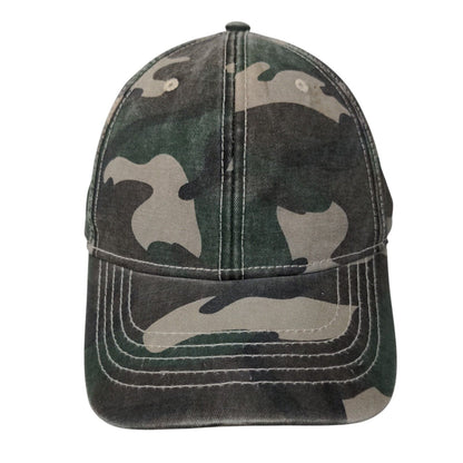 Unbranded Slideback Hat Fatigue Camo OSFM Adjustable 6 Panel Blank