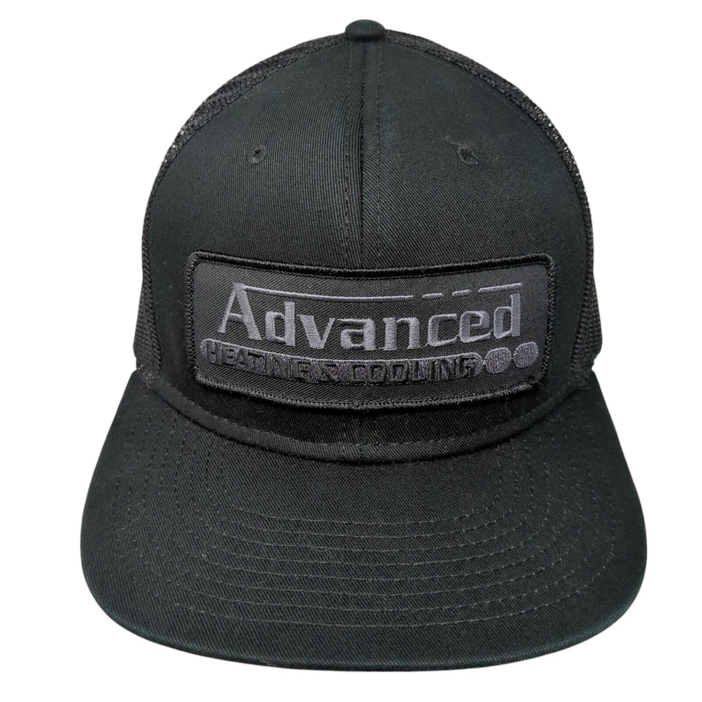 Advanced Heating & Cooling Snapback Mesh Back Trucker Hat Black One Size
