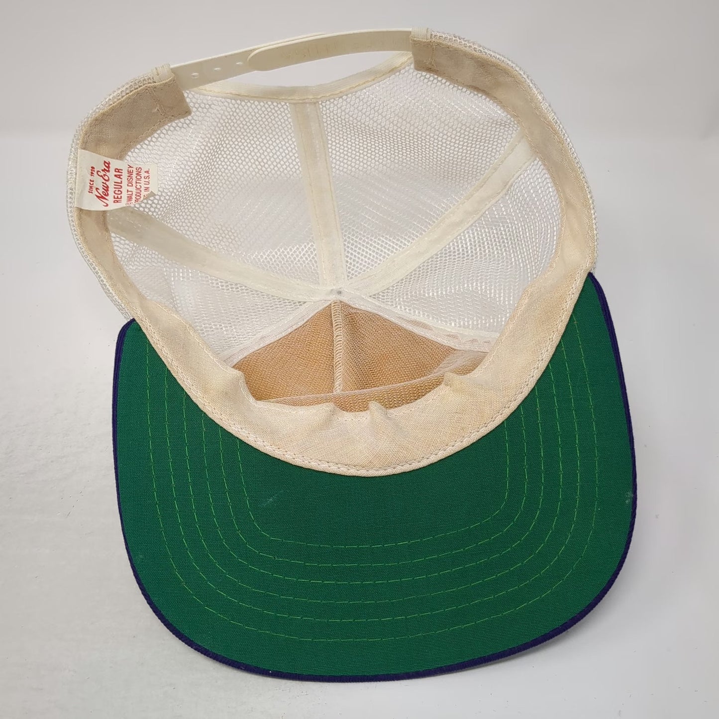 New Era Trucker Hat White Vintage Disneyland 35 Years Sorcerer Mickey Snapback