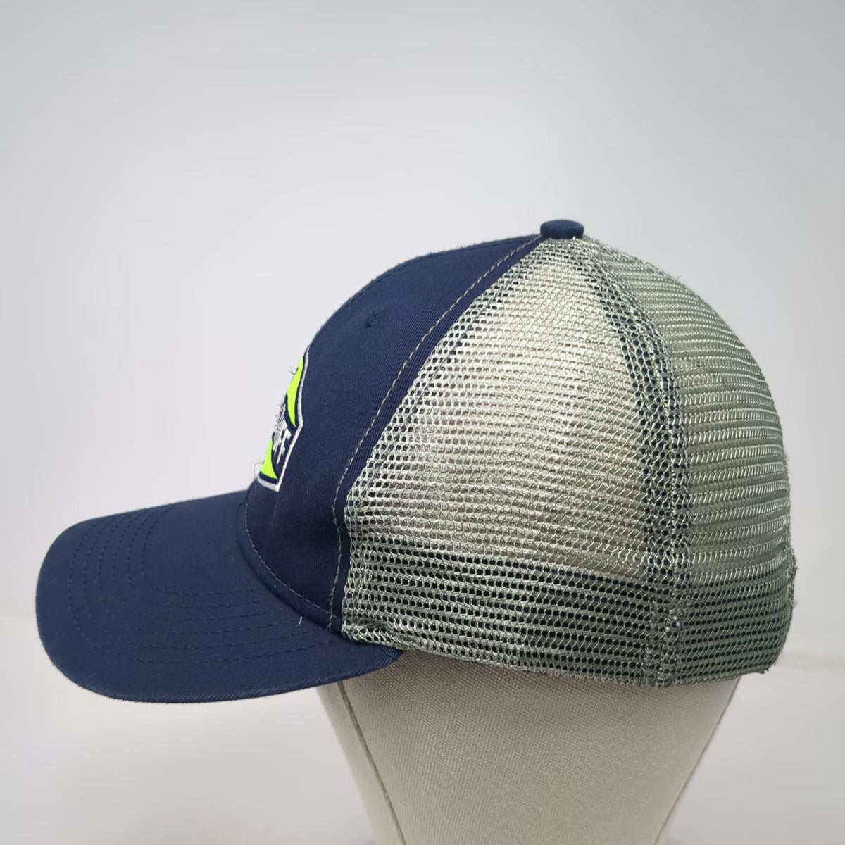 Sportsman Baseball Cap Blue One Size Moto Stuff USA Mesh Back Strapback Hat