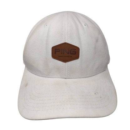PING Phoenix Arizona USA Slideback Hat Cream One Size Adjustable Vented Holes