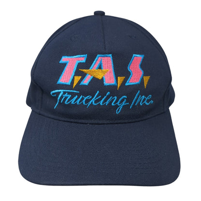 TAS Trucking Inc. Strapback Hat Blue One Size Adjustable Head To Toe