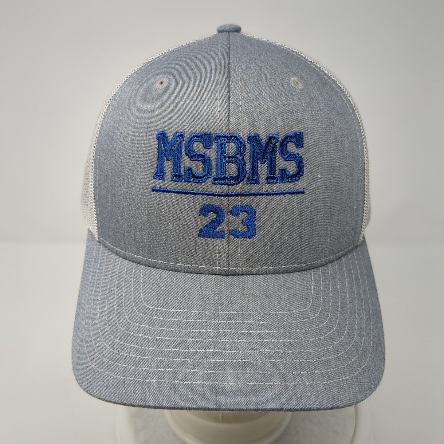 MSBMS 23 Snapback Trucker Hat Gray One Size Mesh Back Richardson