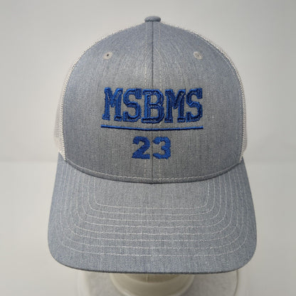 MSBMS 23 Snapback Trucker Hat Gray One Size Mesh Back Richardson