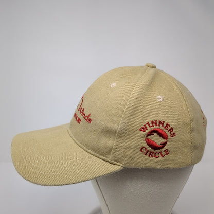Chinook Winds Casino Resort Strapback Hat Tan One Size Adjustable