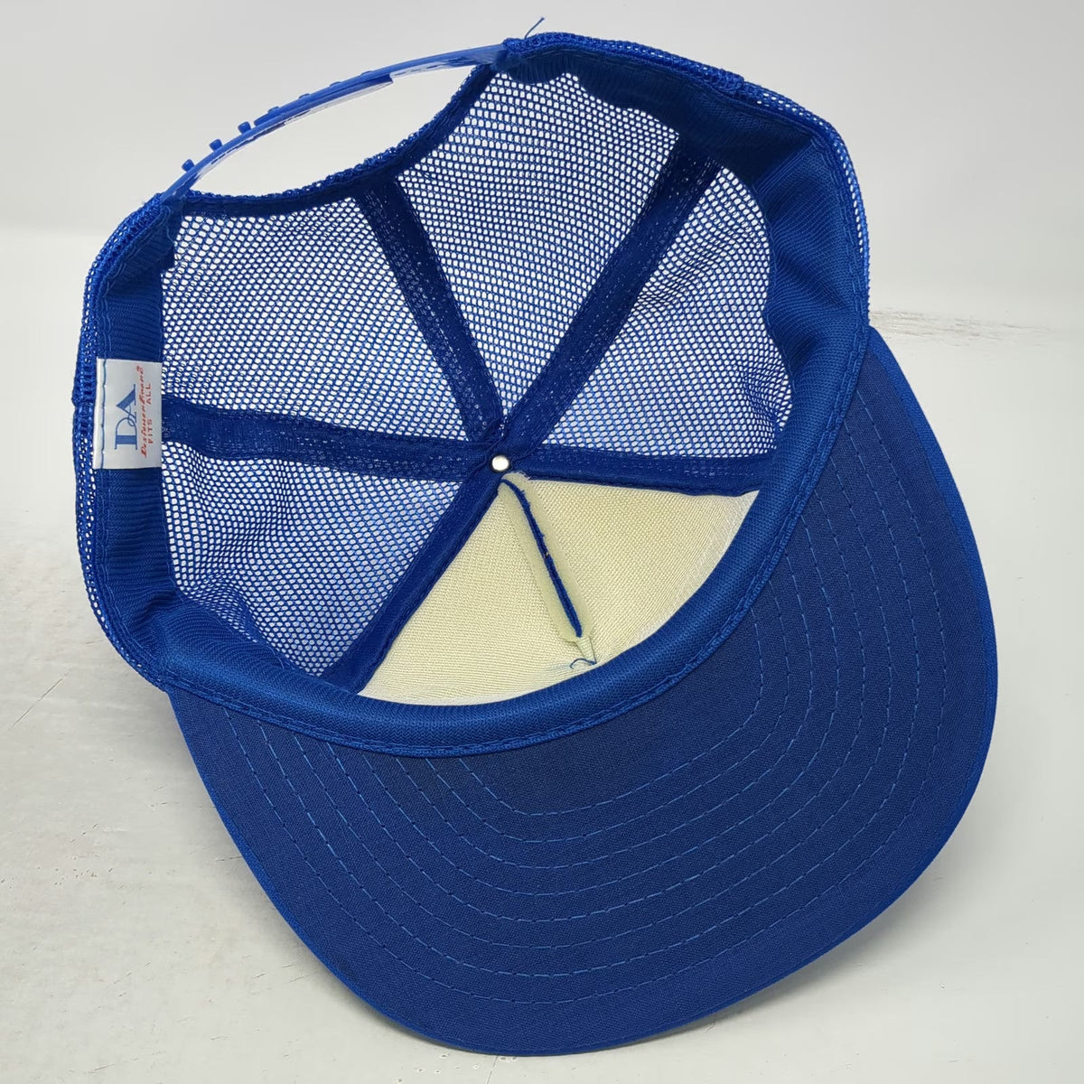 Designer Award Trucker Hat Blue One Size Mesh Snapback USA Eagle Patriotic Patch