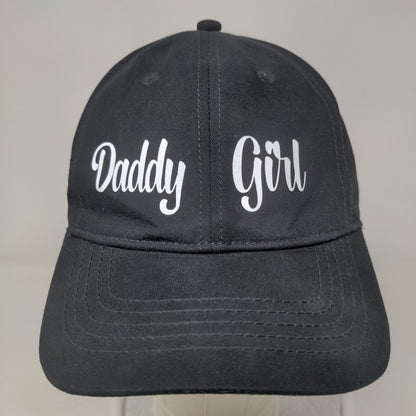 Daddy Girl Slideback Hat Black OSFM Adjustable 6 Panel Vent Holes