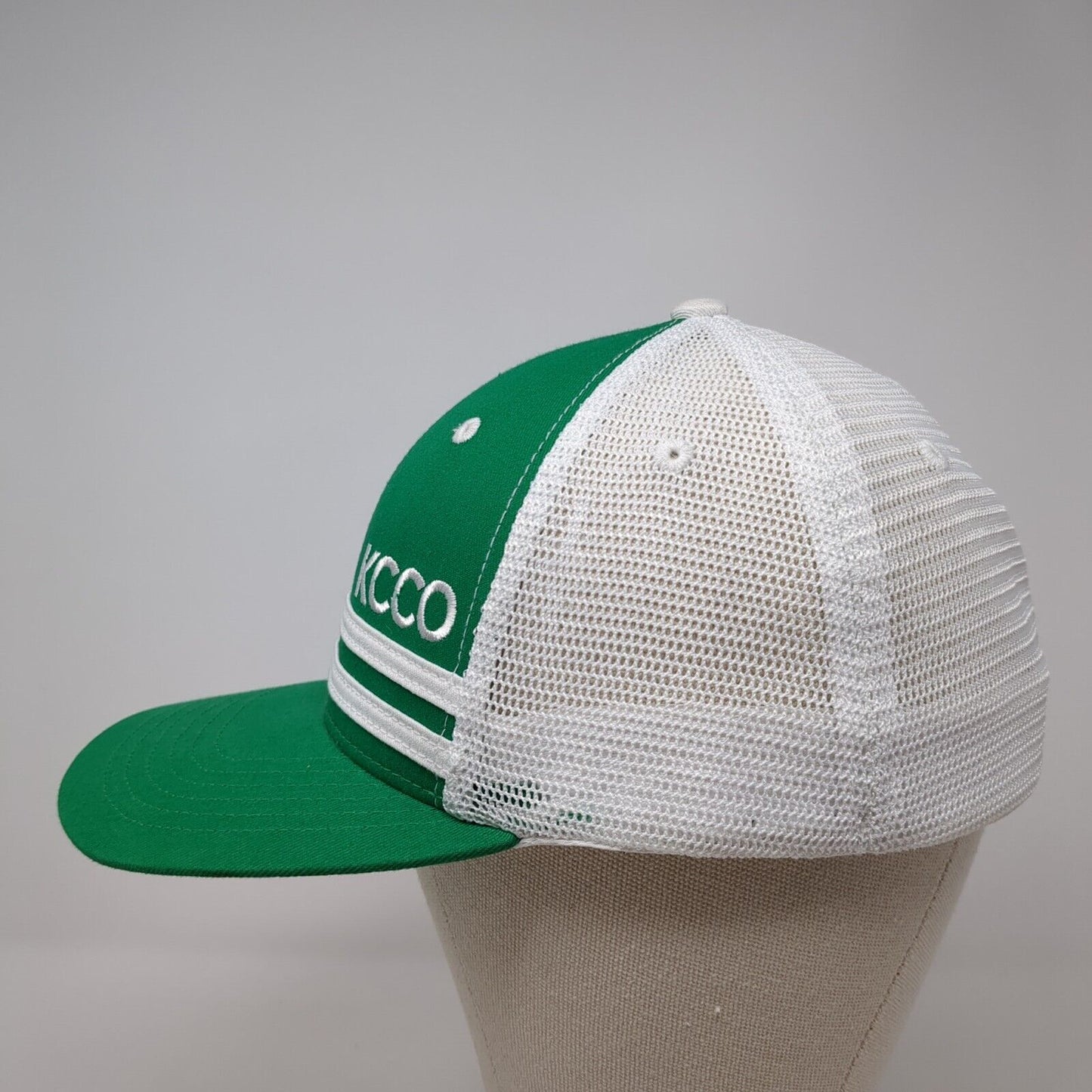 KCCO Fitted Trucker Hat Green One Size Embroidered Mesh Back The Chive