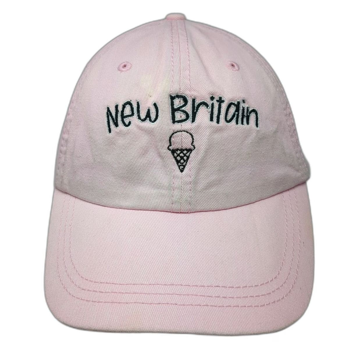 Sportsman Baseball Cap Pink One Size New Britain Ice Cream Slideback Cotton Hat