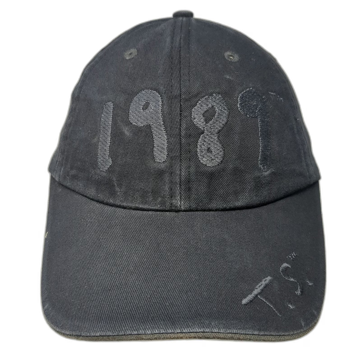 Taylor Swift 1989 T.S. Baseball Cap Black M Slideback Cotton Hat Embroidered