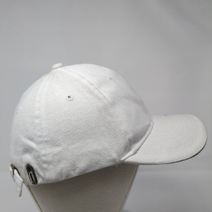 Hawaii Slideback Hat White One Size Adjustable Embroidered Vented Holes Surfware