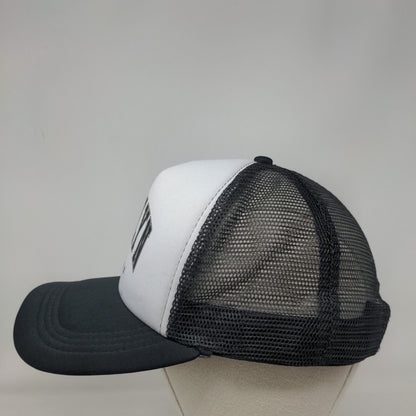 Brooklyn New York Snapback Trucker Hat Black One Size Mesh Back Colorblock
