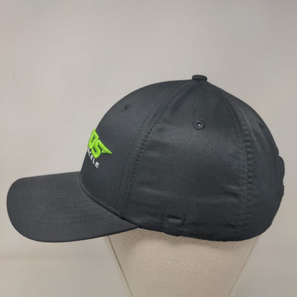 Piros Bait & Tackle Slideback Hat Black One Size Embroidered Fishing DYC