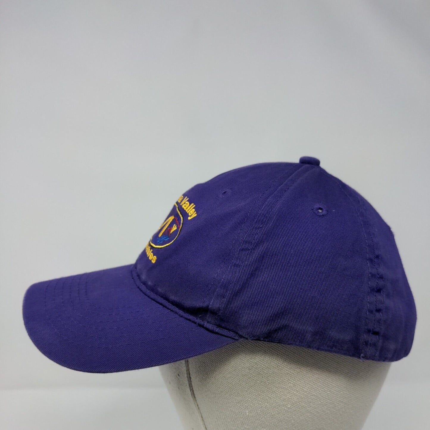 Kootenai Valley Inflatables Strapback Hat Purple Youth Embroidered
