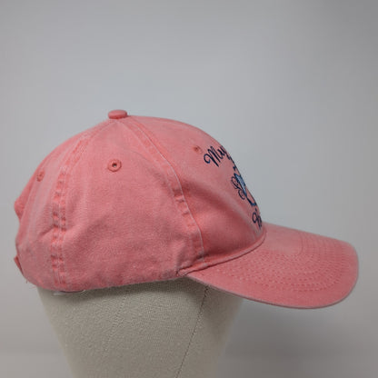 Myrtle Beach Anchor Ribbon Strapback Hat Pink One Size Adjustable
