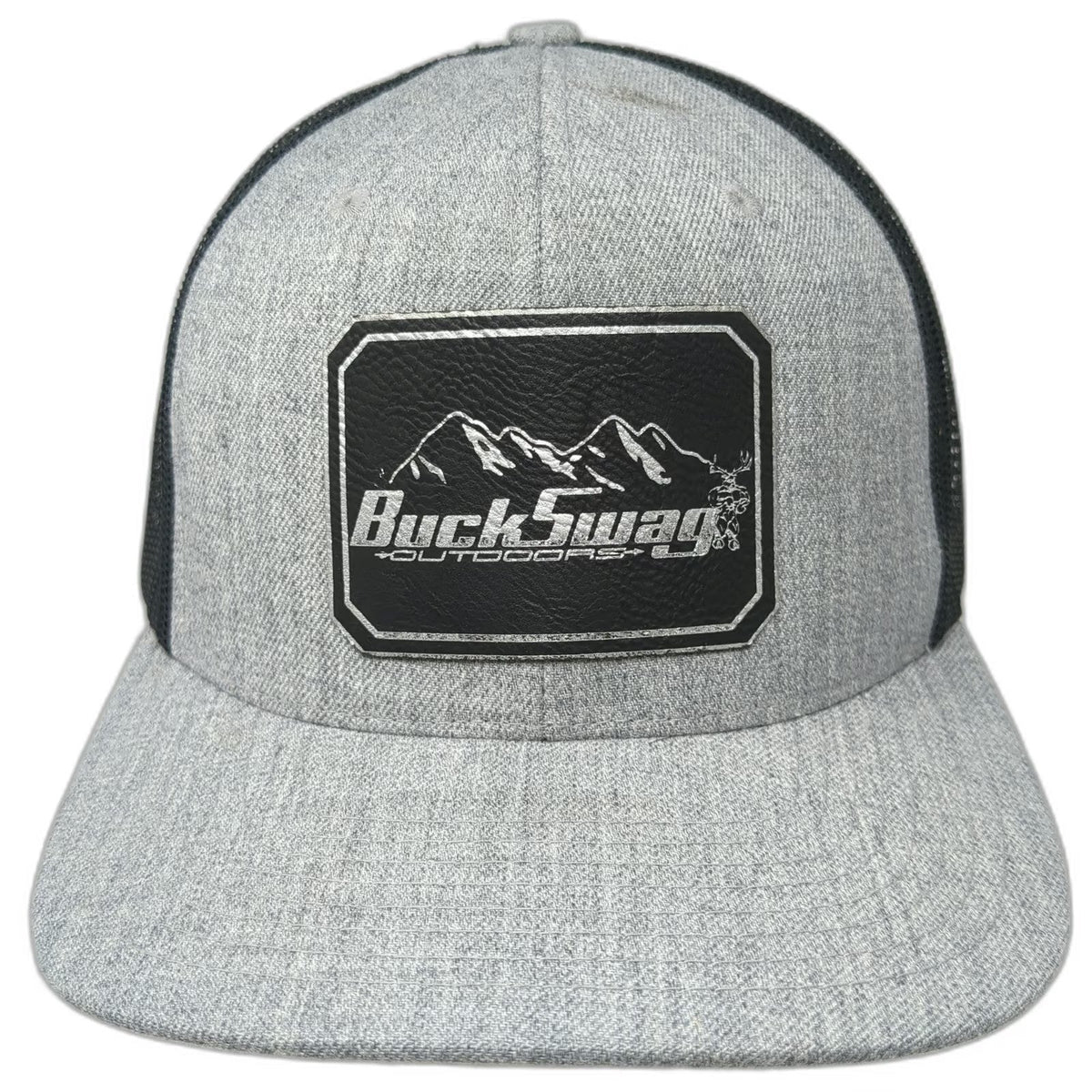 Richardson Trucker Hat Gray Black One Size BuckSwag Outdoors Mountain Snapback