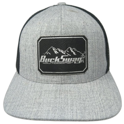 Richardson Trucker Hat Gray Black One Size BuckSwag Outdoors Mountain Snapback