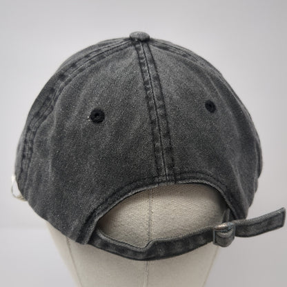 Alpha Phi Slideback Baseball Cap Gray One Size Adjustable Embroidered Dalix