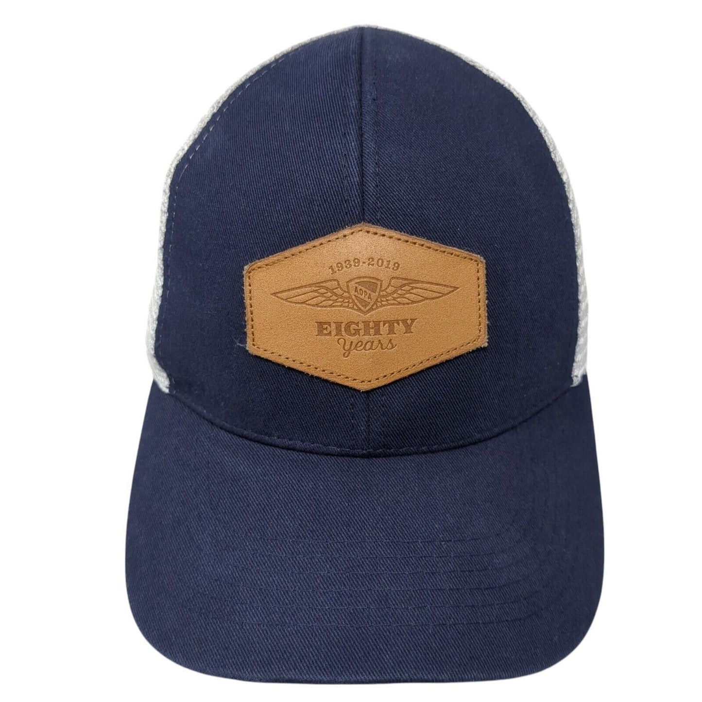 1939-2019 Eighty Years Snapback Trucker Hat Blue One Size Adjustable Mesh Back