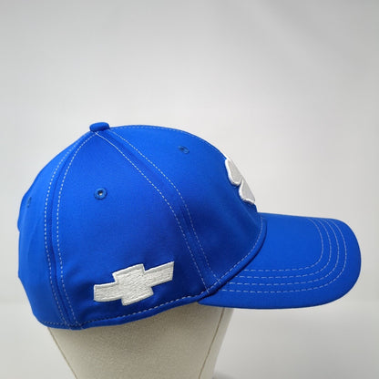 Black Clover Fitted Hat Blue L/XL Think Young & Live Lucky 6 Panel