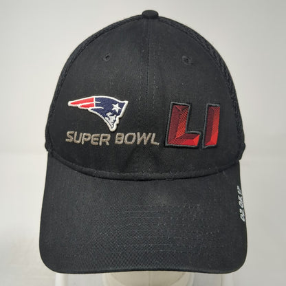New Era New England Patriots NFL Black OSFM Cap Super Bowl LI Mesh 39THIRTY HTX