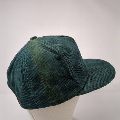 Dekalb Snapback Hat Green One Size Adjustable Embroidered Corduroy