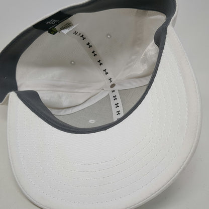 Under Armour Baseball Cap White XL Fitted Stretch Embroidered Logo Athletic Hat