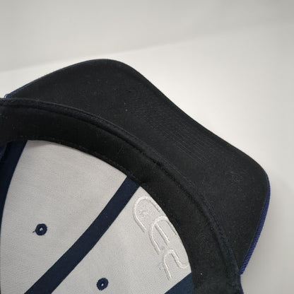 CES Snapback Hat Blue One Size Solid Adjustable Embroidered Sport-Tek