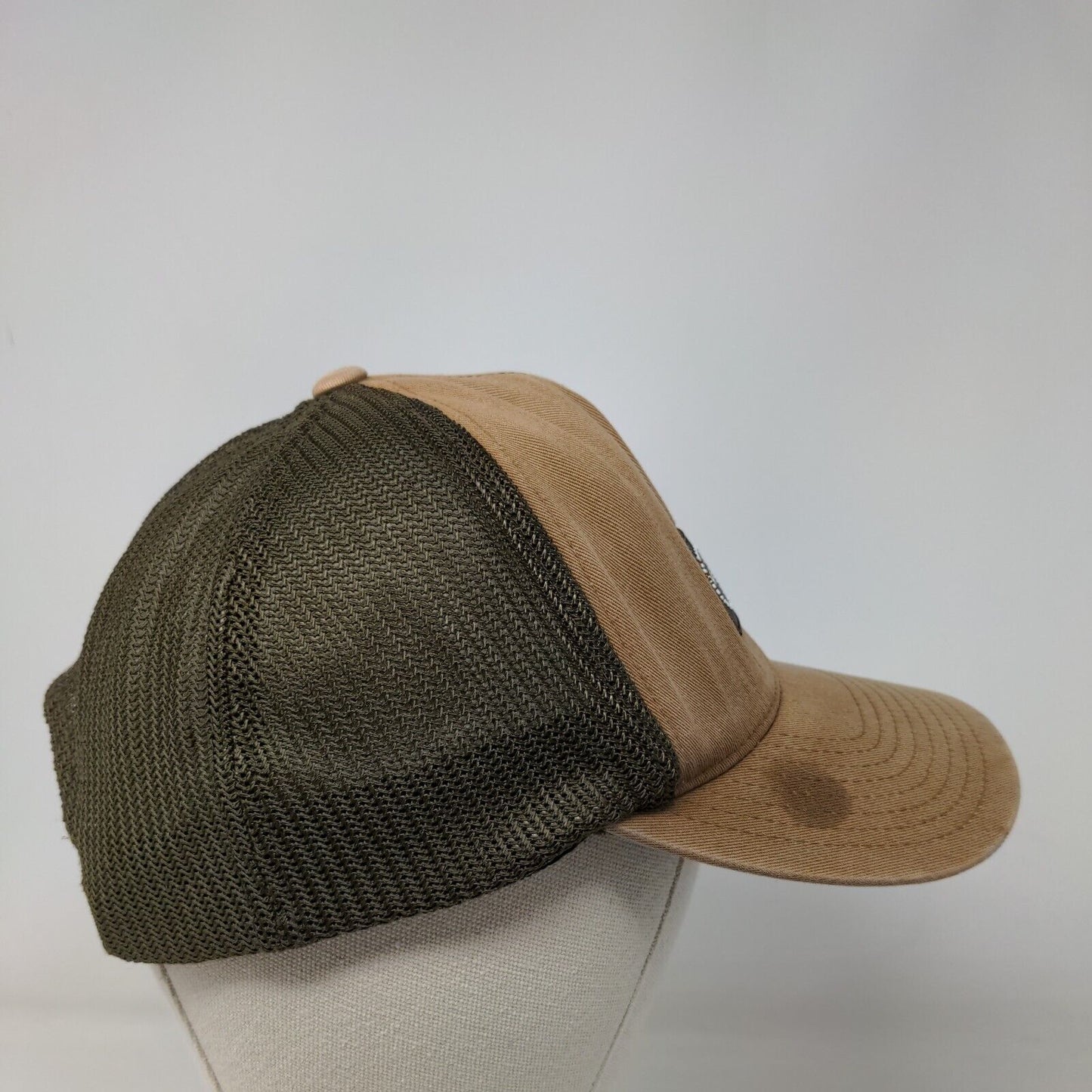 RVCA Patch Snapback Mesh Back Trucker Hat Multicolor Mid Fit Flexfit