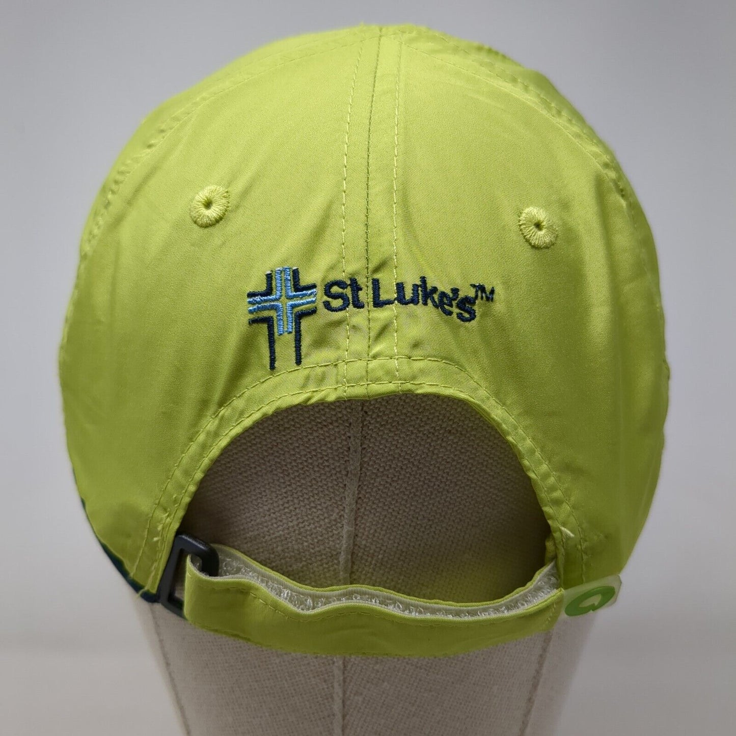 Fit One 5K 10K Half Marathon Starpback Hat St Lukes Running Cap Green OSFA
