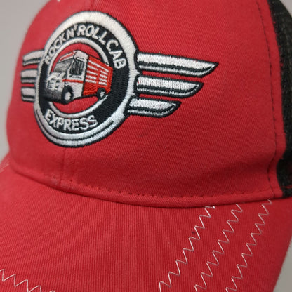 Snap-on Baseball Cap Red One Size Rock N' Roll Cab Express Mesh Strapback Hat