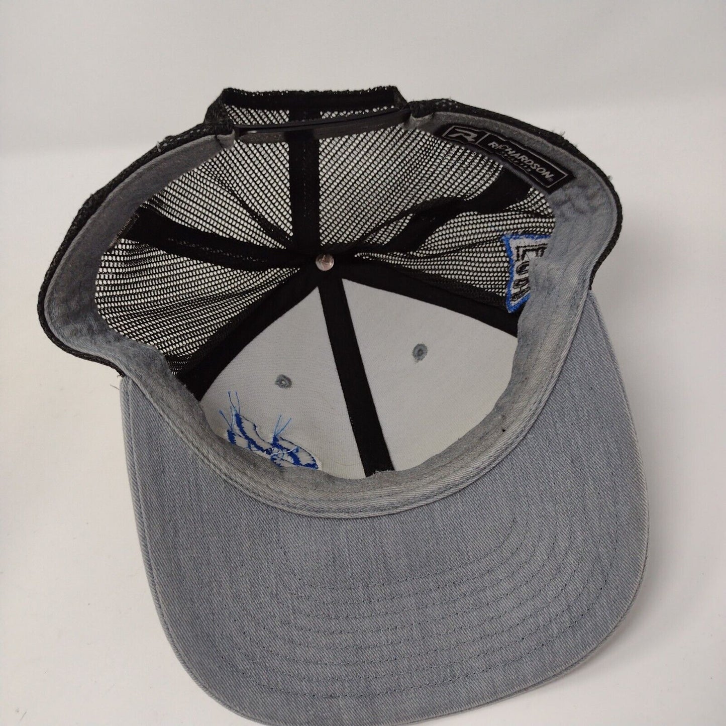 Ford Snapback Mesh Back Trucker Hat Gray OSFA Embroidered Richardson