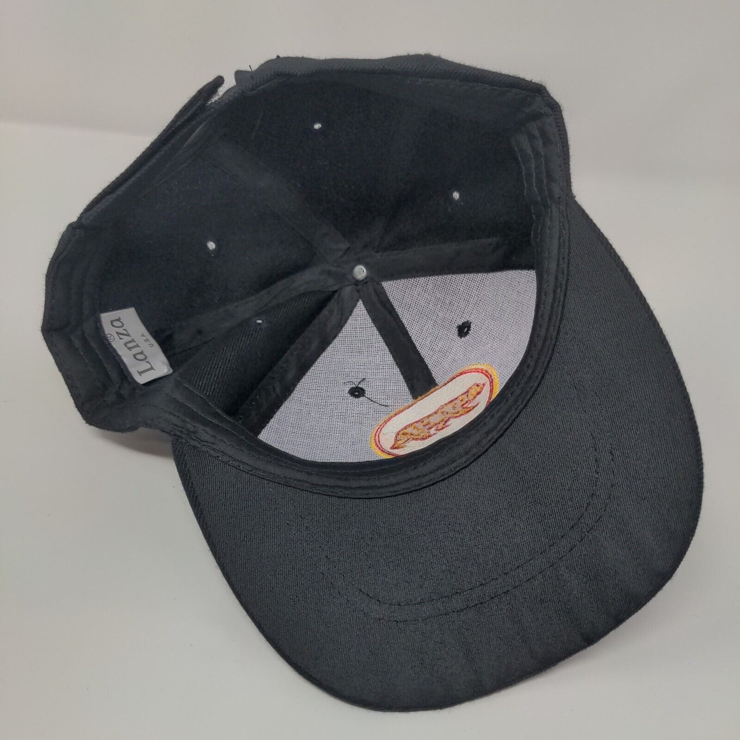 California Republic Strtapback Hat Black One Size Adjustable Embroidered Lanza