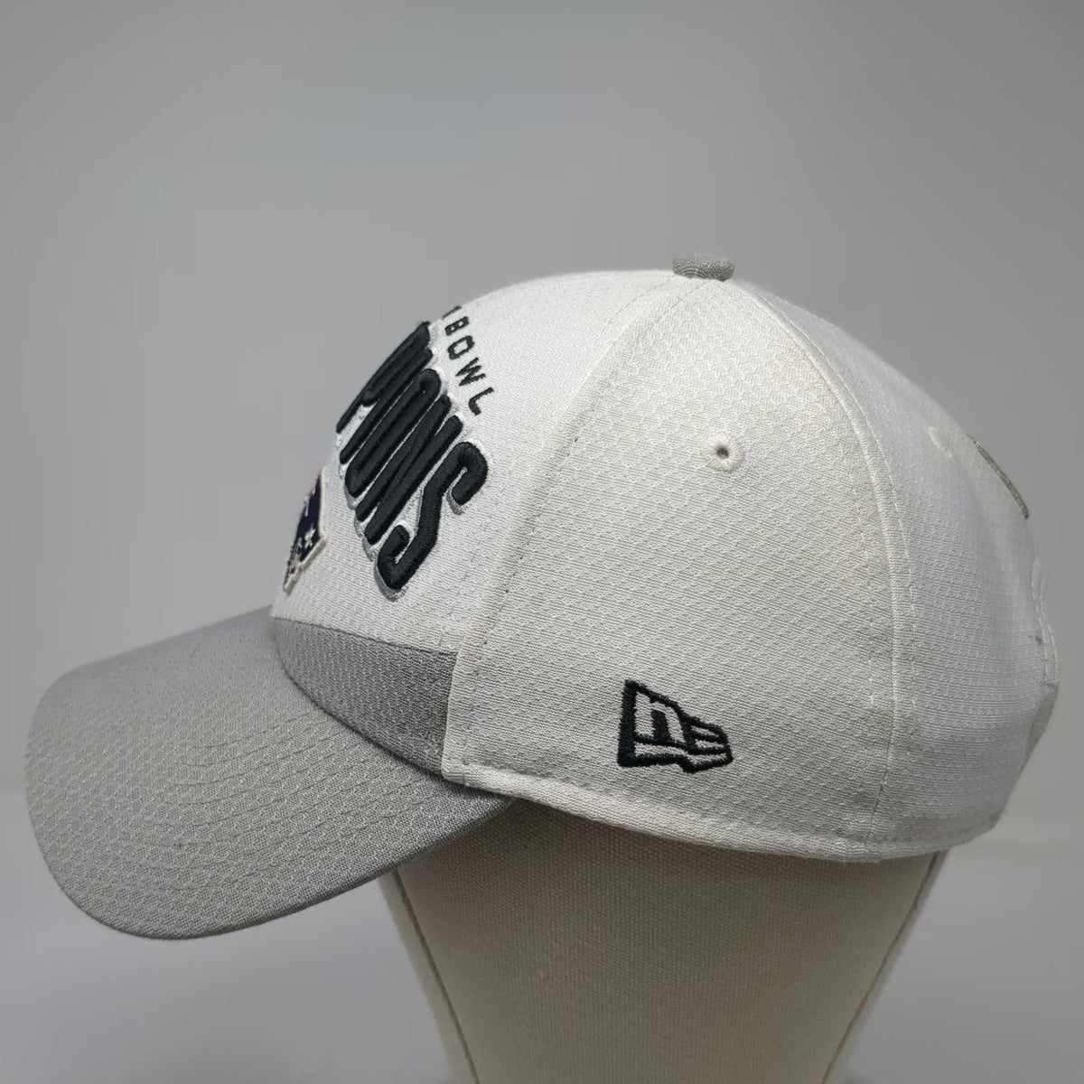 New Era Patriots NFL Snapback Hat White Gray One Size Super Bowl 53 Championship